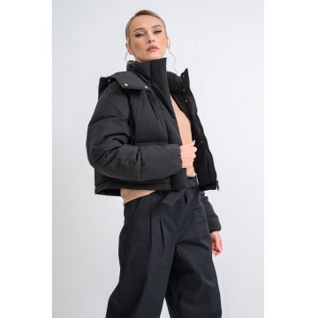 Geaca crop cu umplutura de puf Alaska