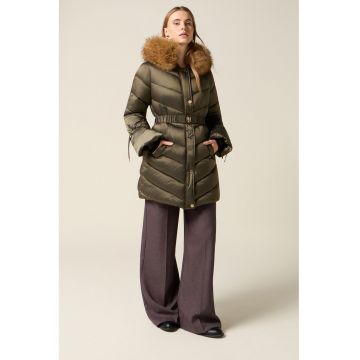 Geaca lunga cu vatelina