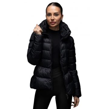 Geaca matlasata cu umplutura de puf gasca cu gluga GRACE