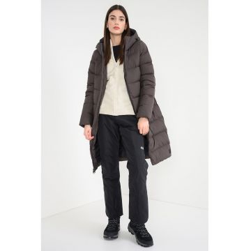 Geaca matlasata cu umplutura de puf si gluga Frozen Palace