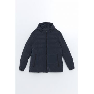 Geaca regular-fit cu gluga