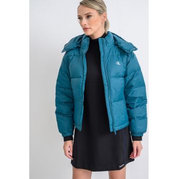 Geaca relaxed fit cu umplutura de puf