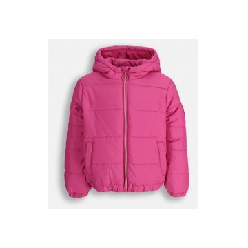 Geaca uni - matlasata cu gluga