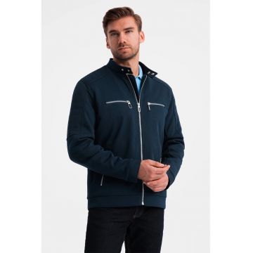 Jacheta cu buzunare cu fermoar