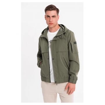 Jacheta cu buzunare si gluga