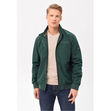 Jacheta cu fermoar si buzunare laterale  J_Barton pentru barbati - verde