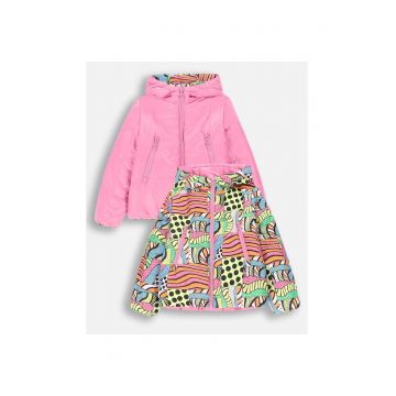 Jacheta reversibila cu imprimeu regular fit -