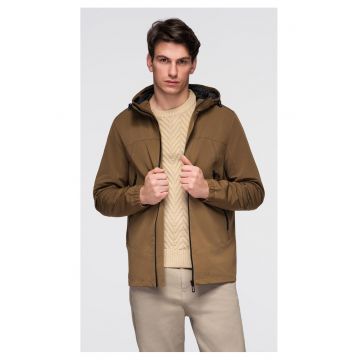 Jacheta usoara cu strat impermeabil si gluga  C638