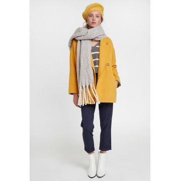 Palton cu maneci cazute - Maro deschis