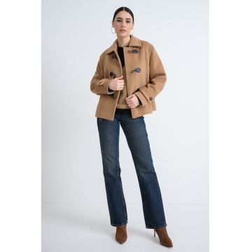 Trenci din amestec de lana - Caramel