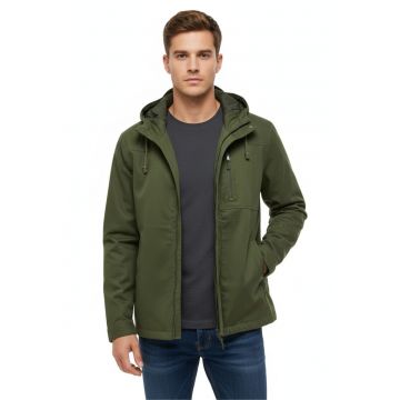 Geaca cu gluga si buzunare laterale -