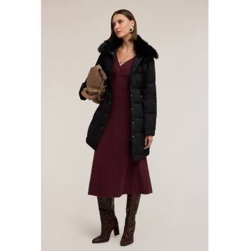 Geaca cu vatelina si blana sintetia