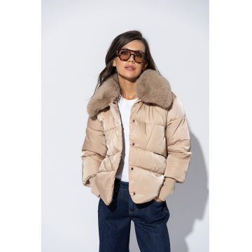 Geaca cu vatelina si captuseala din blana sintetica Cesima