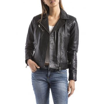 Jacheta biker dama  ANDELLE - Piele