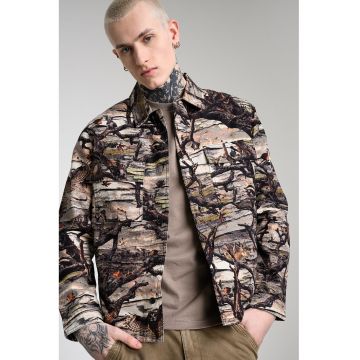 Jacheta-camasa cu model si buzunare pe piept