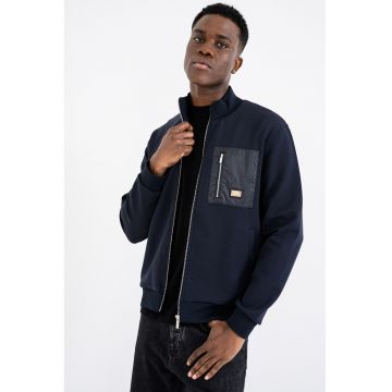 Jacheta regular fit cu fermoar