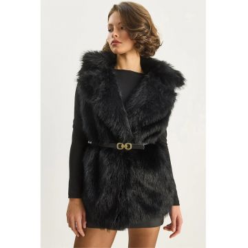 Vesta  neagra - textil - Negru