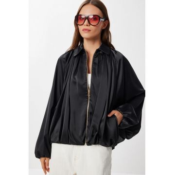 Geaca bomber - Happiness Istanbul - satin/textil - negru -