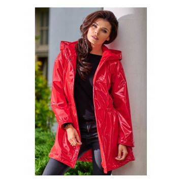 Geaca dama -  Poliester - Rosu - S/M