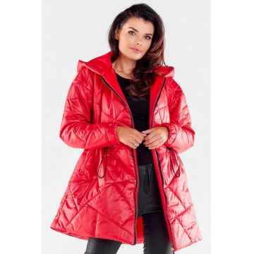 Geaca dama -  Poliester - Rosu