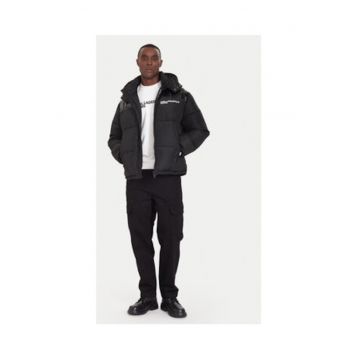 Geaca de iarna barbati -  neagra - 100% poliester reciclat -