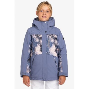 Geaca impermeabila - pentru schi Dawnrae - Albastru prafuit/Negru stins/Alb optic