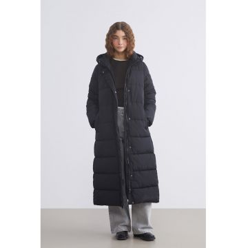 Geaca lunga cu fermoar