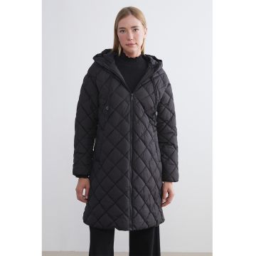 Geaca lunga matlasata