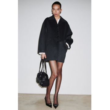 Haina din amestec de lana - Gri inchis