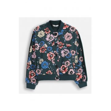 Jacheta bomber cu model floral