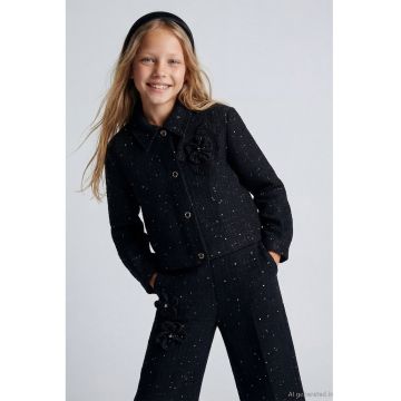 Jacheta cu insertii stralucitoare