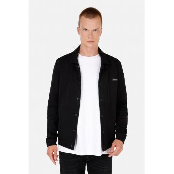 Jacheta din denim cu maneci lungi