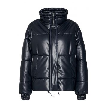 Jacheta din imitatie de piele  negru