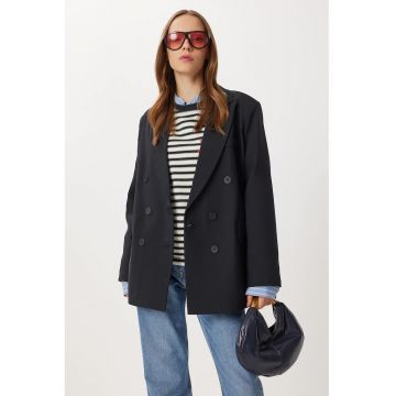 Jacheta supradimensionata - Happiness Istanbul - neagra - textil