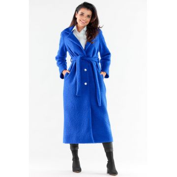 Palton dama -  Poliester. - Albastru