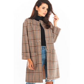 Palton dama -  Poliester - Maro - Maro