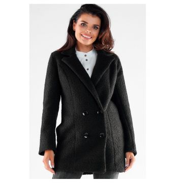 Palton dama -  Poliester - Negru - Negru