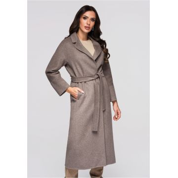 Palton lung elegant  OW-COLC-0109 - Bej