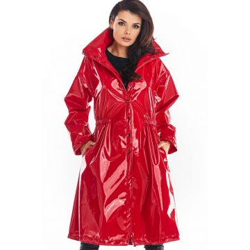 Trenci dama -  Poliester - Rosu - Rosu