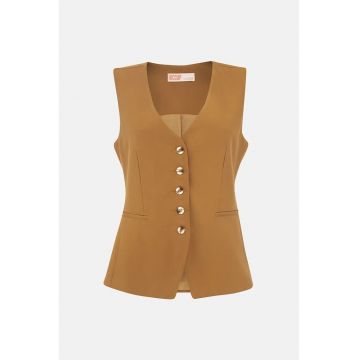 Vesta dama -  Viscoza/Poliester - Maro