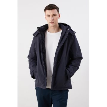 Geaca cu gluga detasabila - Bleumarin