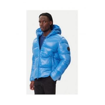 Geaca de iarna barbati -  albastru - 100% nailon reciclat -