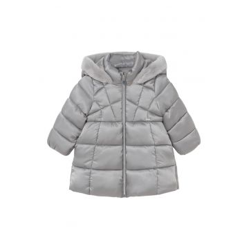 Geaca de iarna copii -  poliester/poliamida - gri