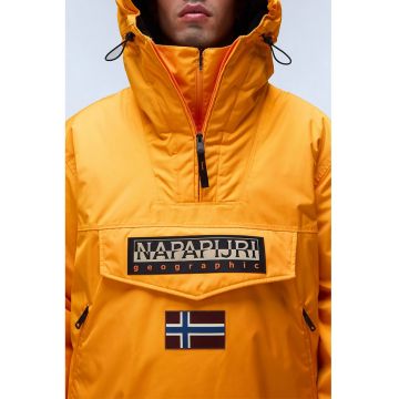 Geaca fara inchidere cu gluga Rainforest Next - Portocaliu