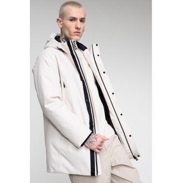 Geaca parka cu finisaj rezistent la apa si gluga