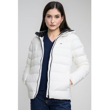 Geaca slim fit cu gluga