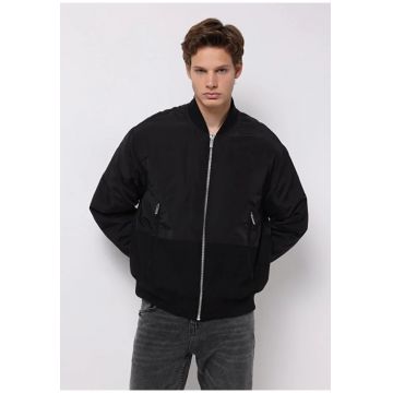 Jachetă bărbați  neagră - poliester