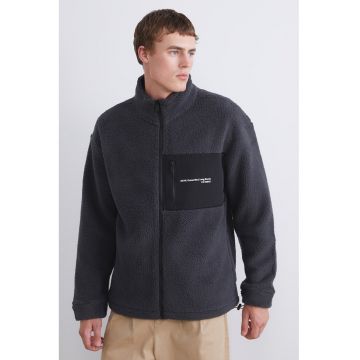 Jacheta cu buzunar cu fermoar - Gri antracit