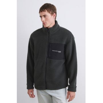 Jacheta cu buzunar cu fermoar - Gri inchis