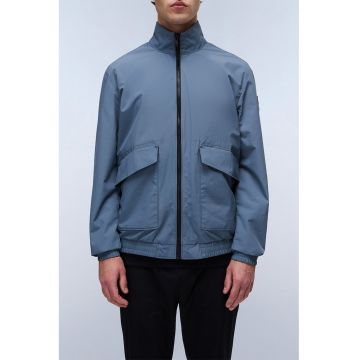 Jacheta cu buzunare cu clapa - Albastru prafuit